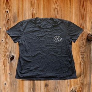 Women’s Medium Black Crop Top T-Shirt